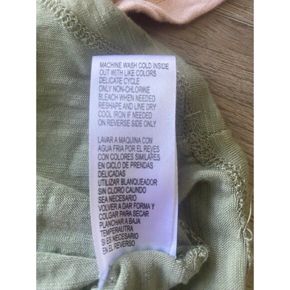 2 Democracy Embroidered Embellished Blouses Roll-Tab Sleeve Boho SMALL - Picture 8 of 12